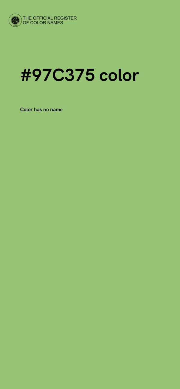 #97C375 color image