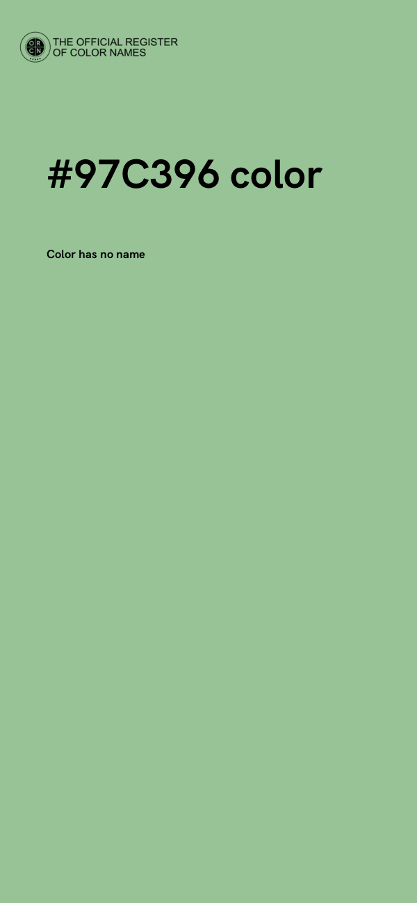 #97C396 color image