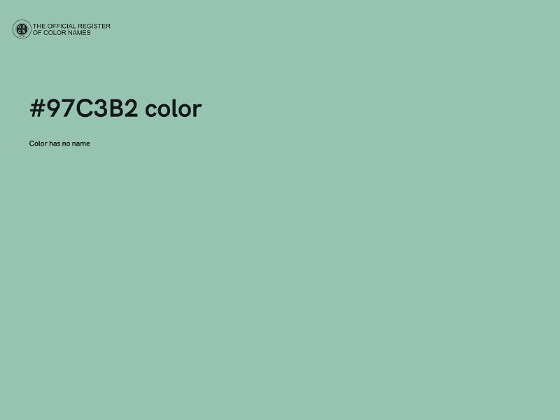 #97C3B2 color image