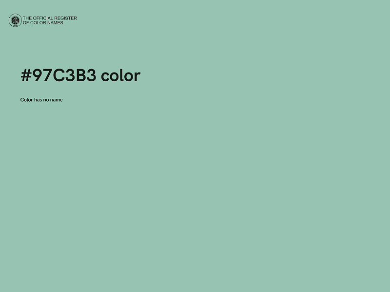 #97C3B3 color image