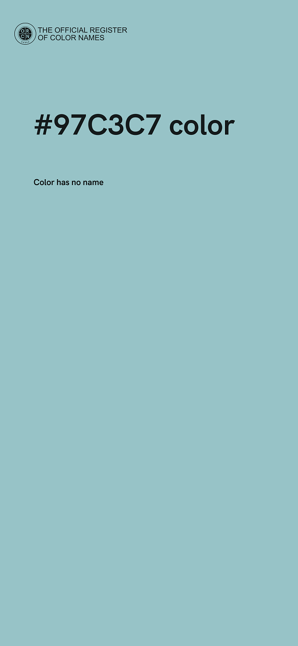 #97C3C7 color image