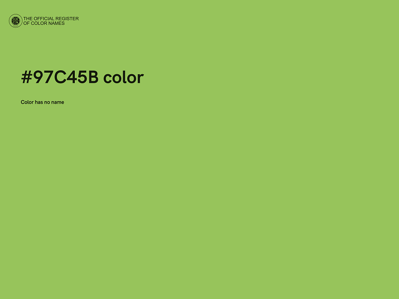 #97C45B color image