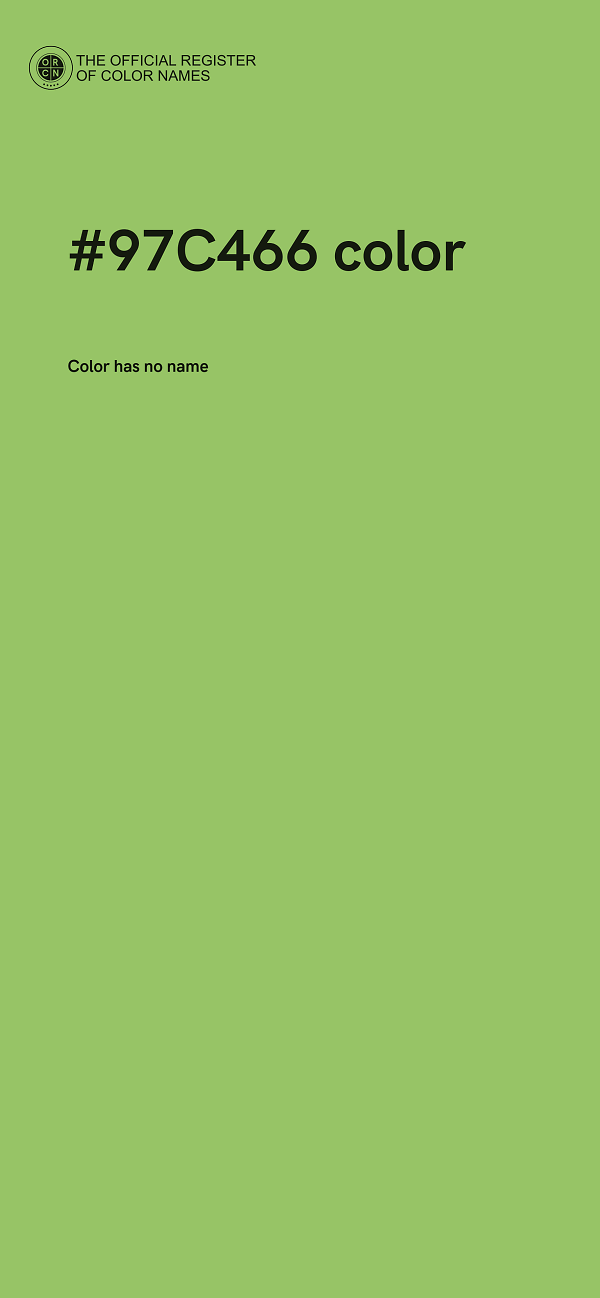 #97C466 color image