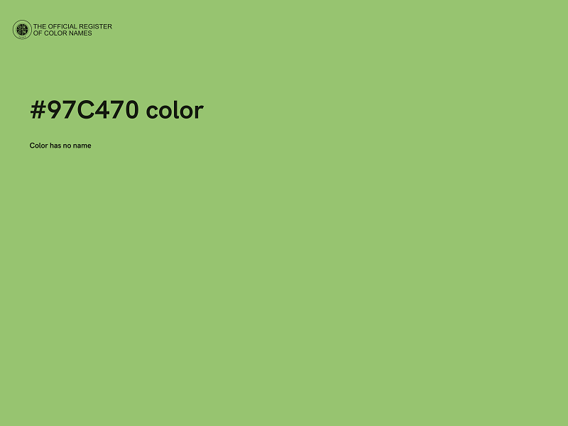 #97C470 color image