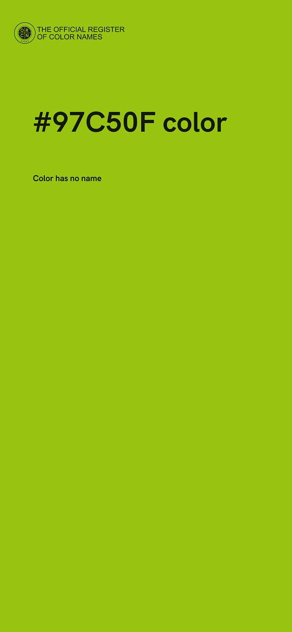 #97C50F color image