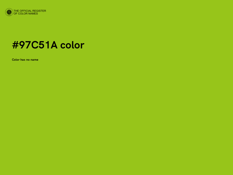 #97C51A color image
