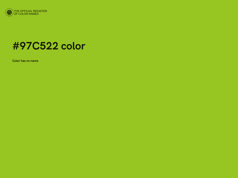 #97C522 color image