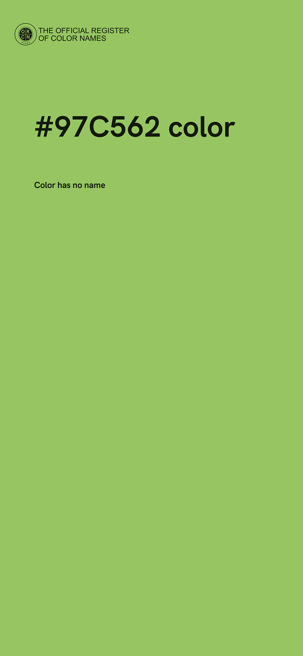 #97C562 color image