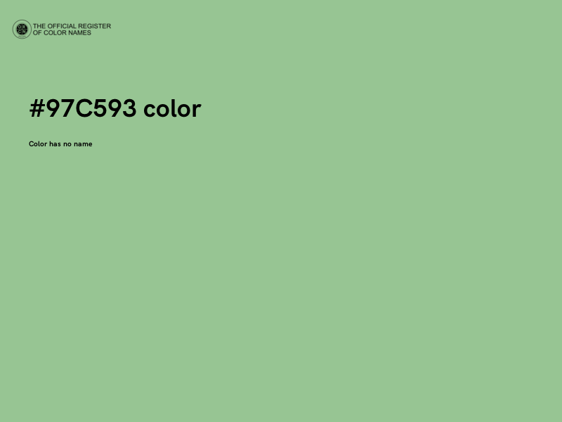 #97C593 color image
