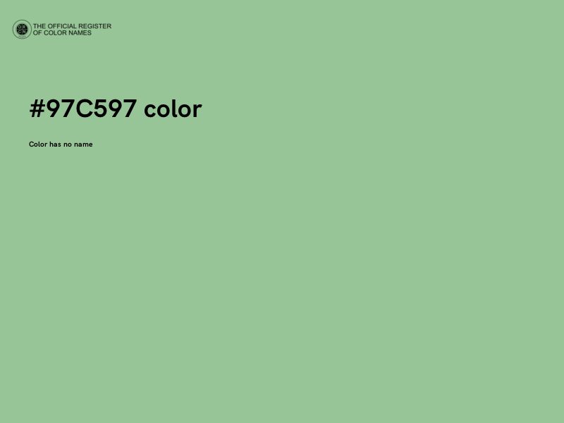 #97C597 color image