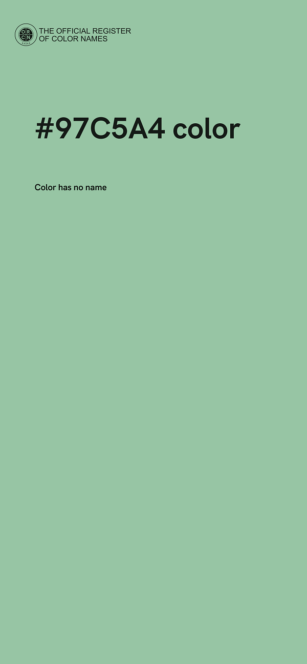 #97C5A4 color image