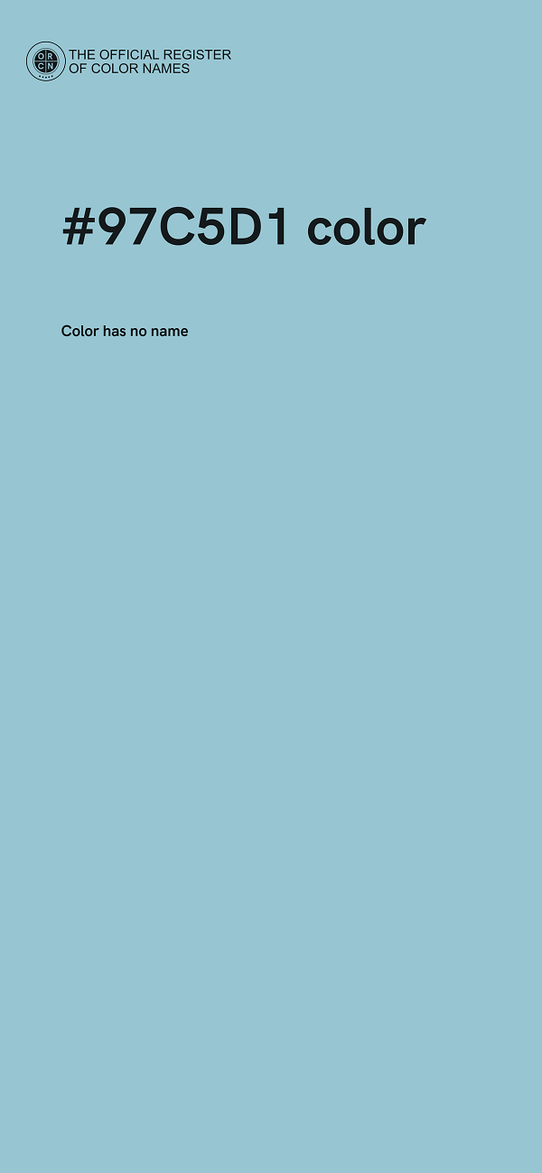 #97C5D1 color image