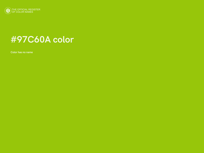 #97C60A color image