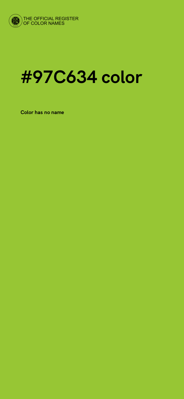 #97C634 color image