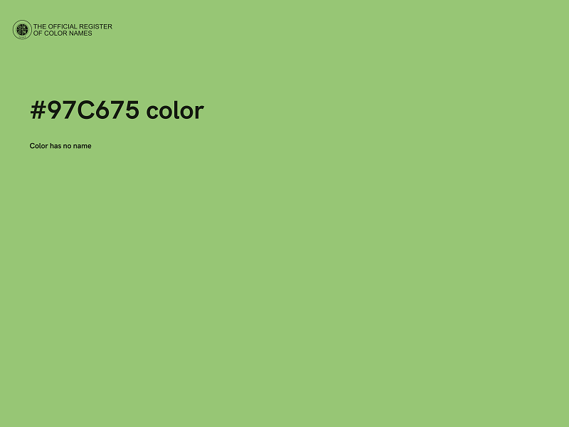 #97C675 color image