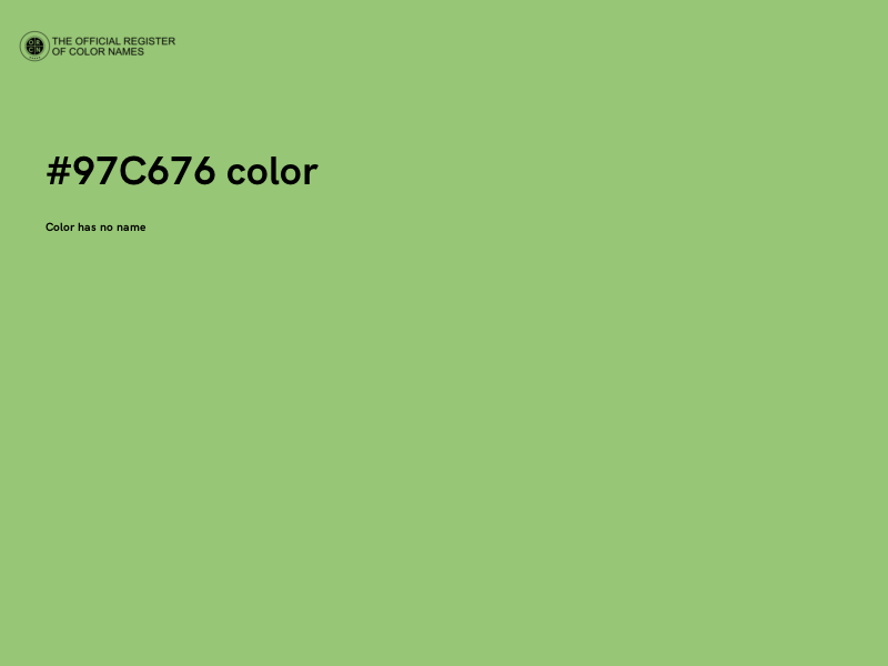 #97C676 color image