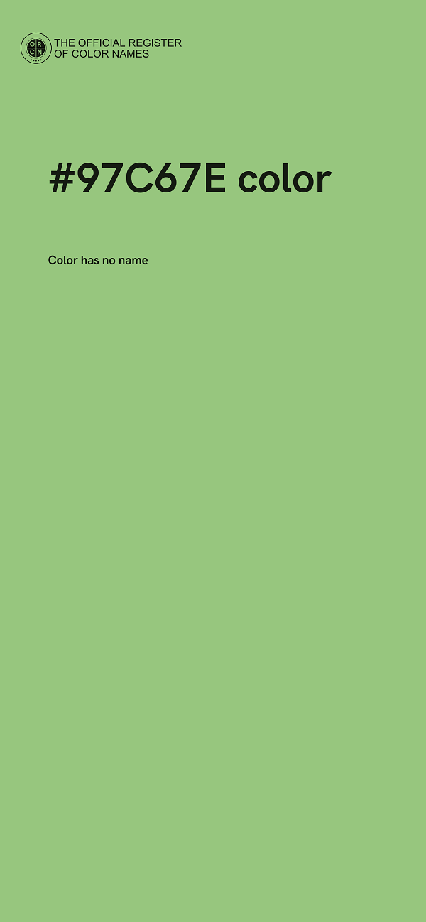 #97C67E color image