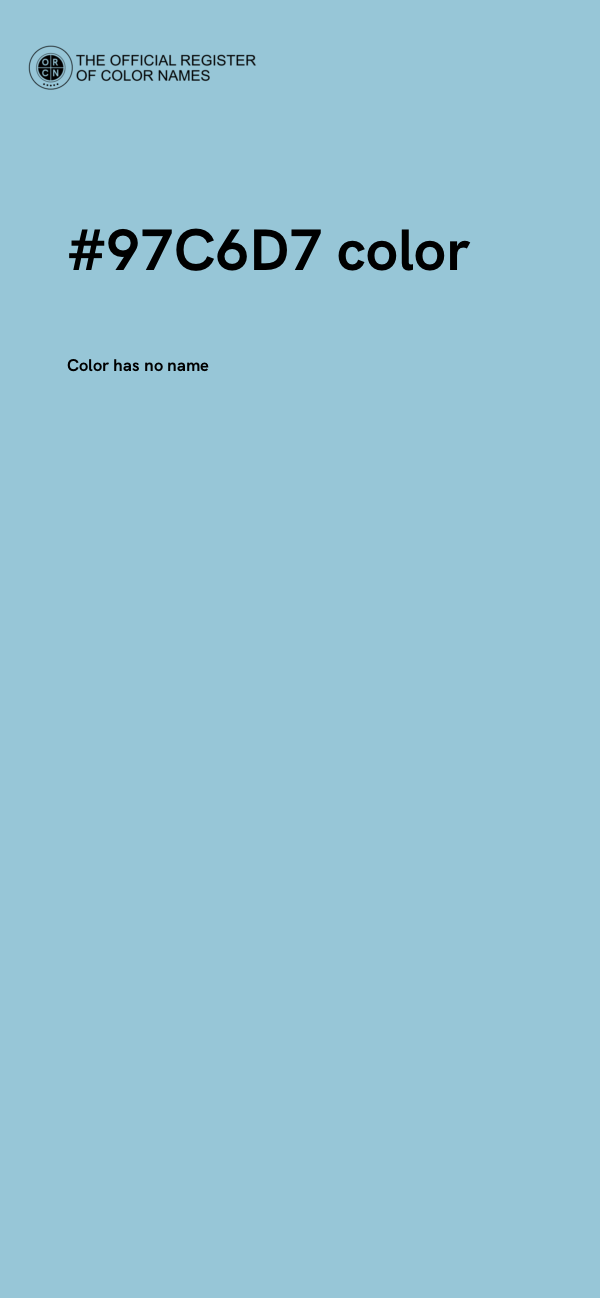 #97C6D7 color image