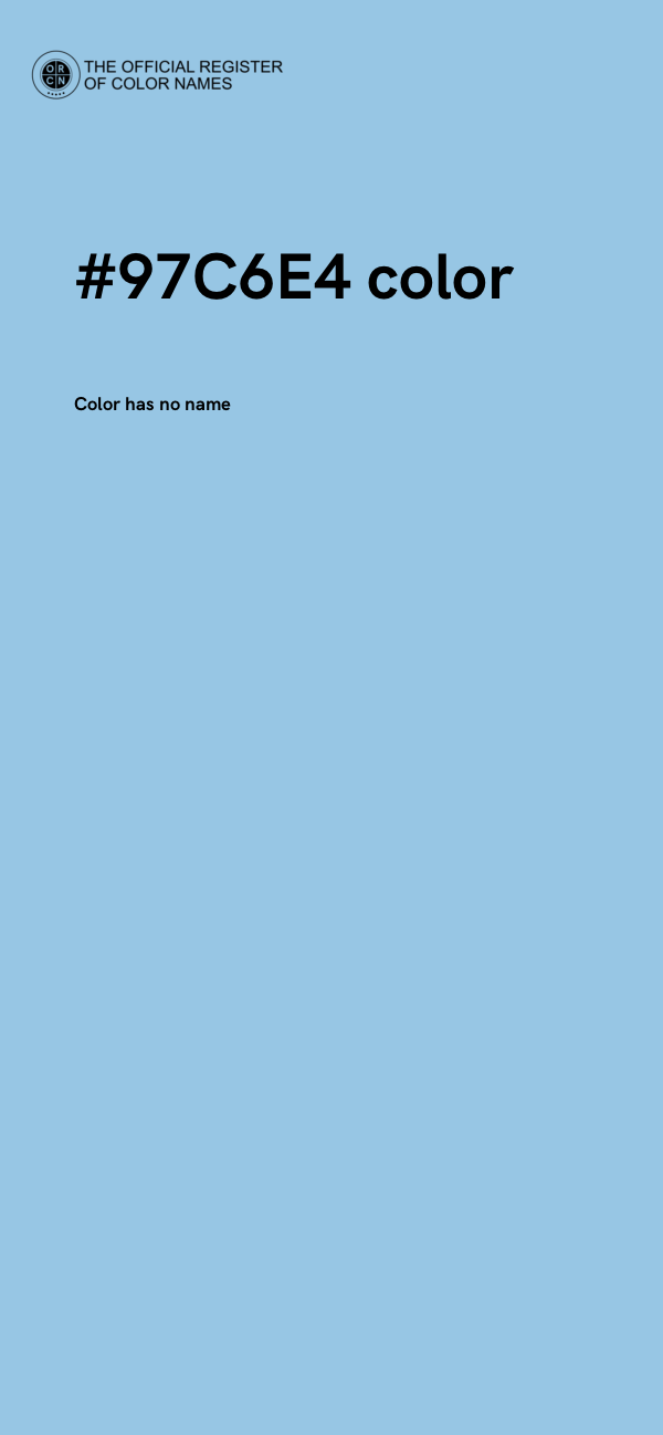 #97C6E4 color image
