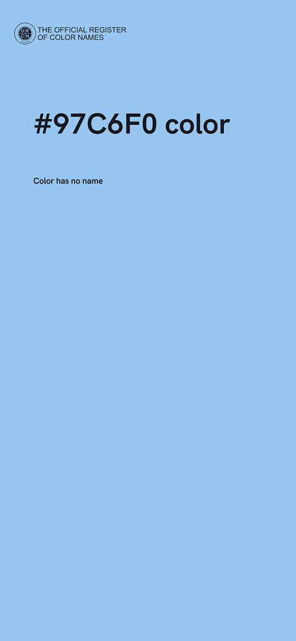 #97C6F0 color image