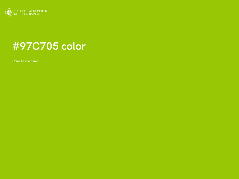 #97C705 color image