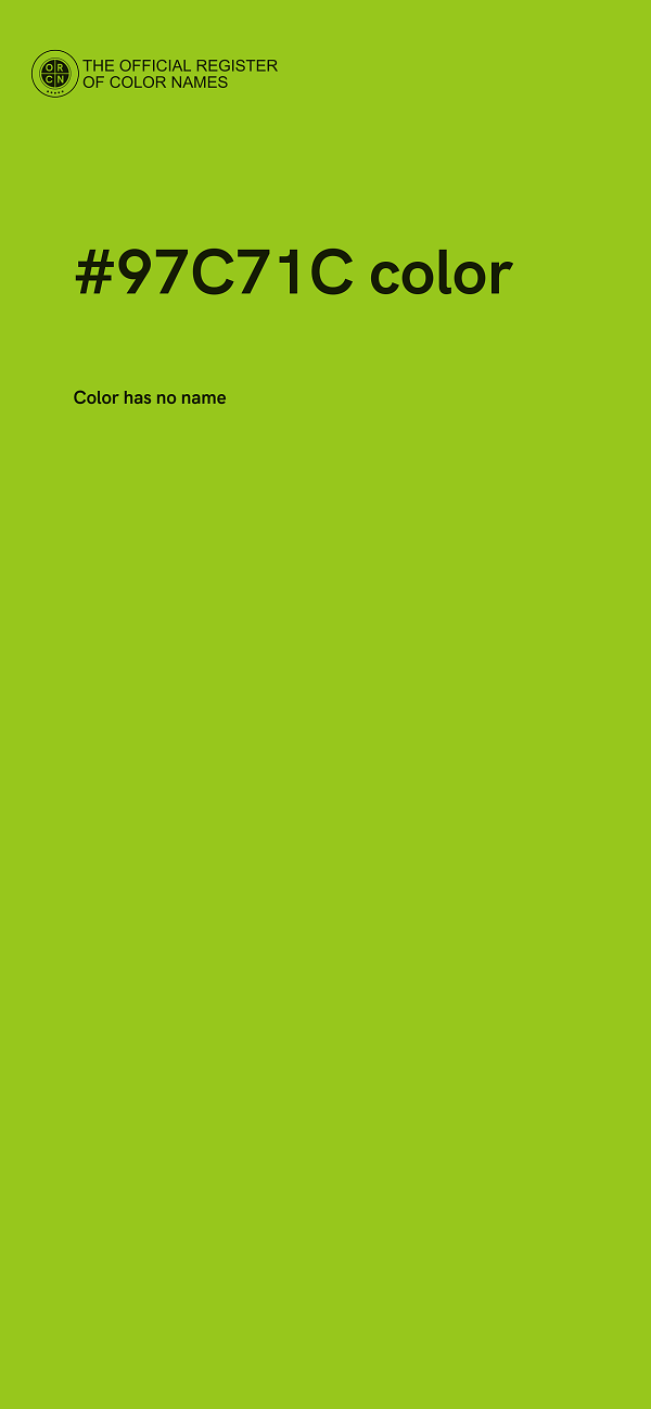 #97C71C color image