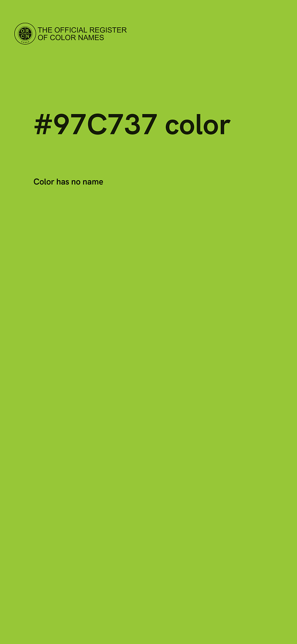 #97C737 color image