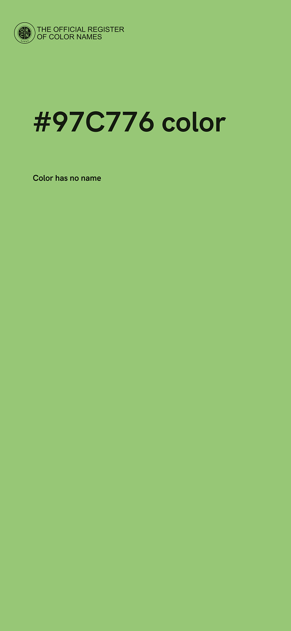 #97C776 color image