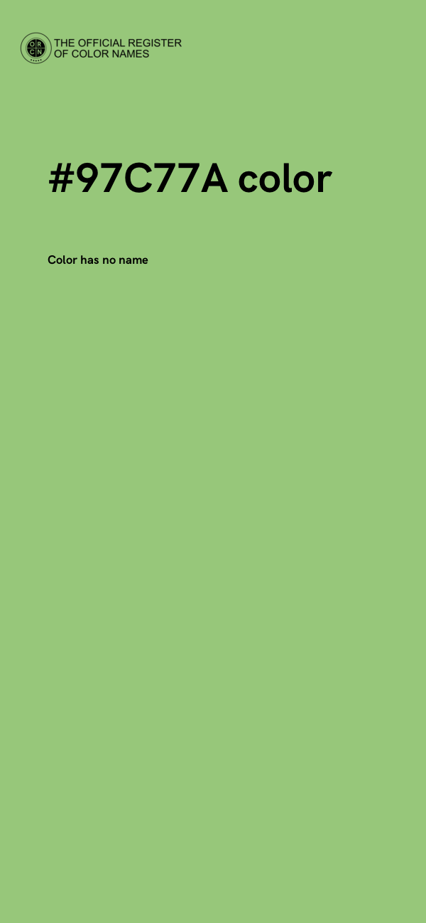 #97C77A color image