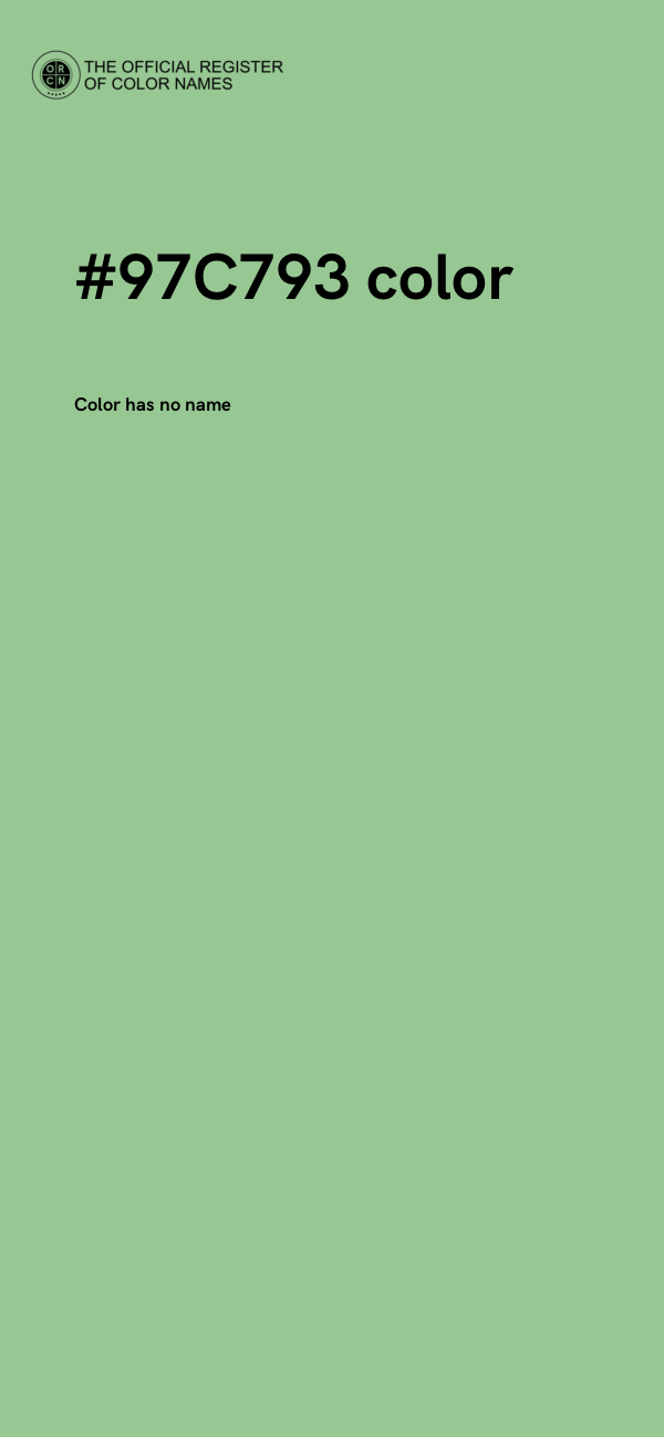 #97C793 color image
