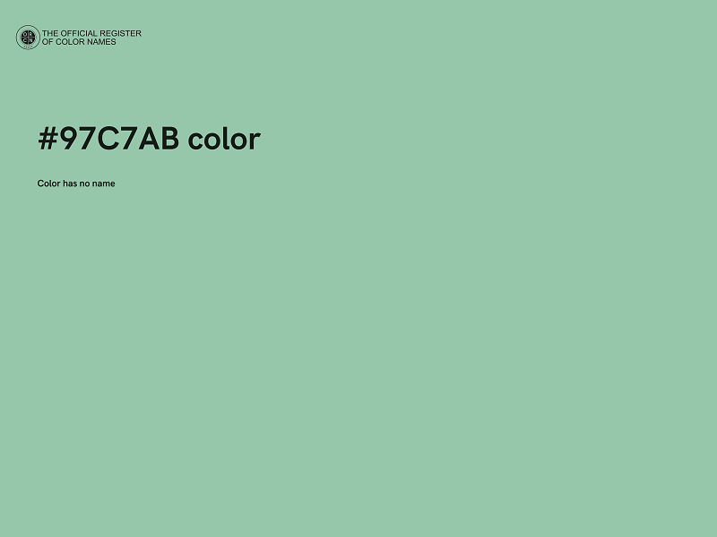 #97C7AB color image