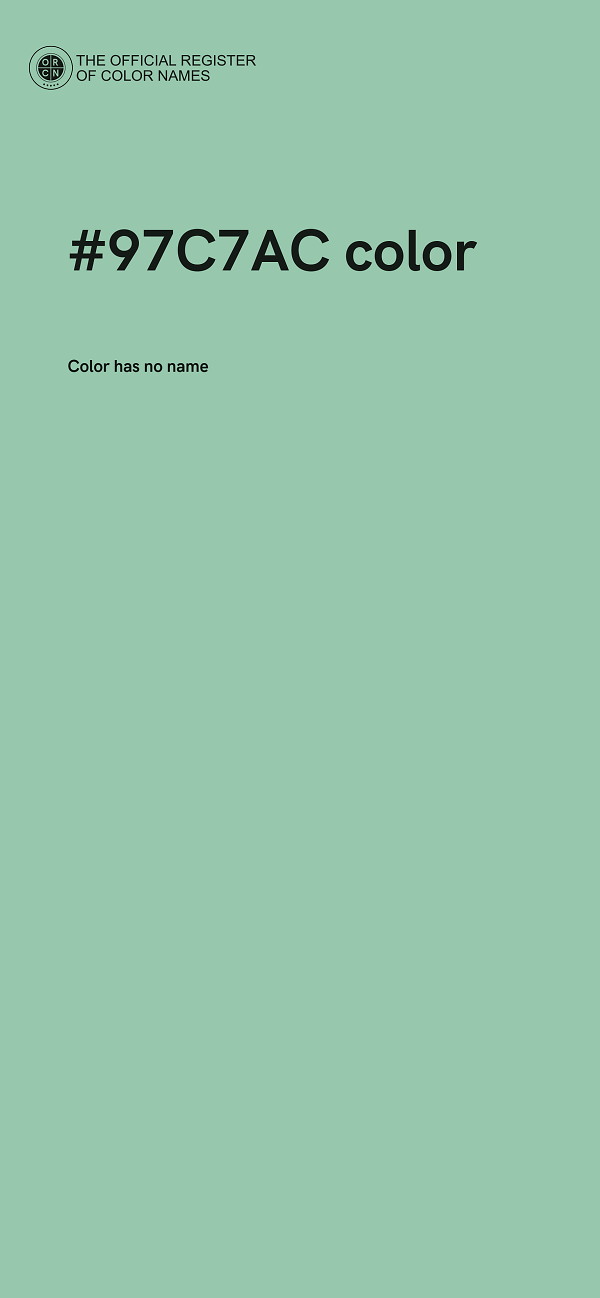 #97C7AC color image