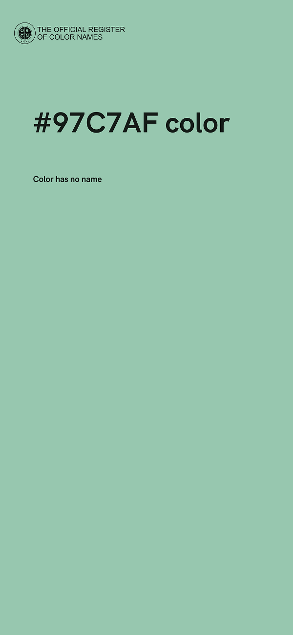 #97C7AF color image