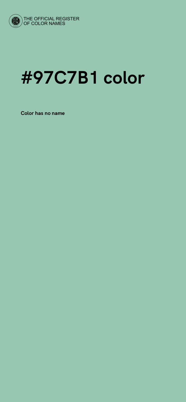 #97C7B1 color image