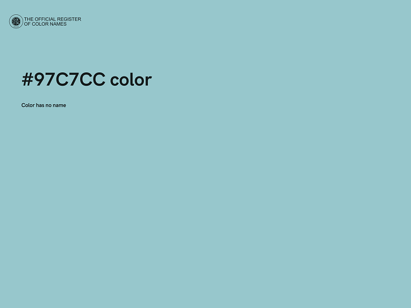 #97C7CC color image