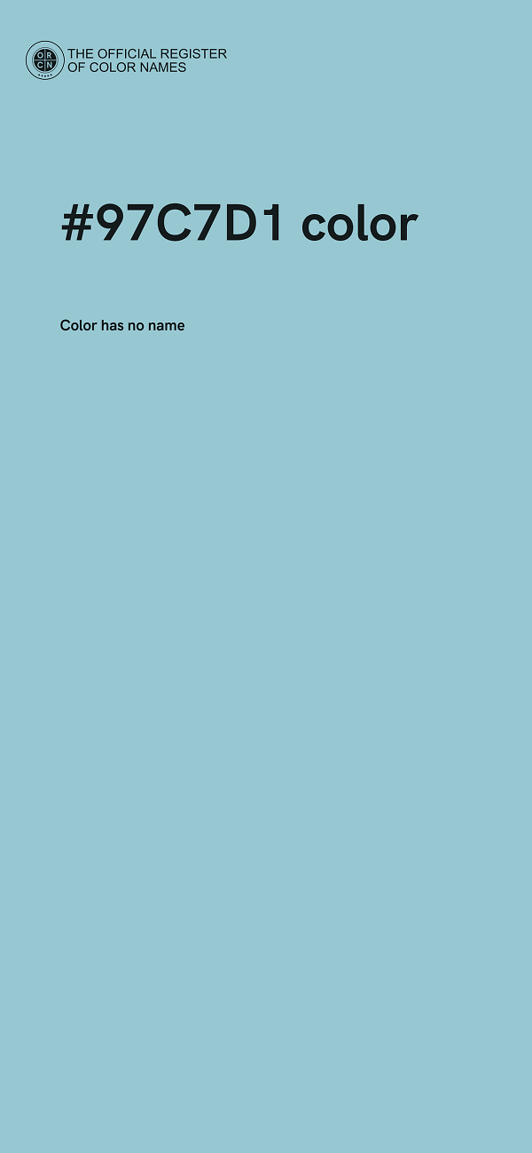 #97C7D1 color image