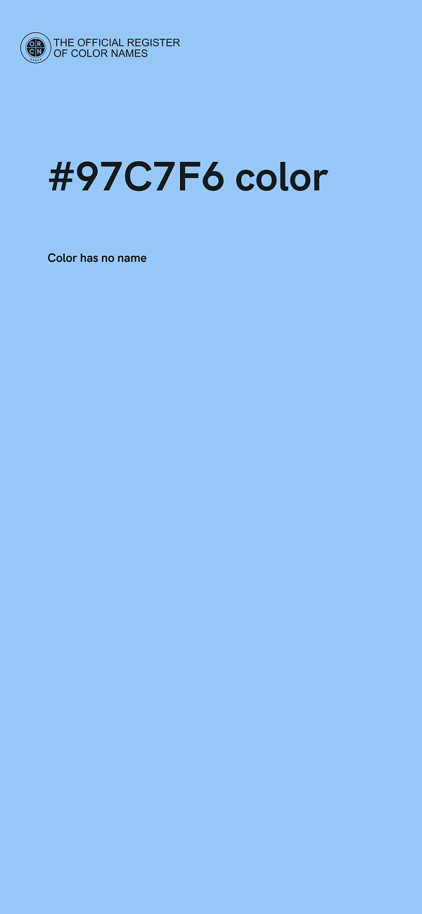 #97C7F6 color image