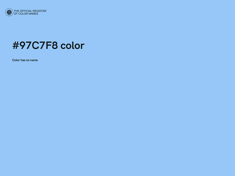#97C7F8 color image
