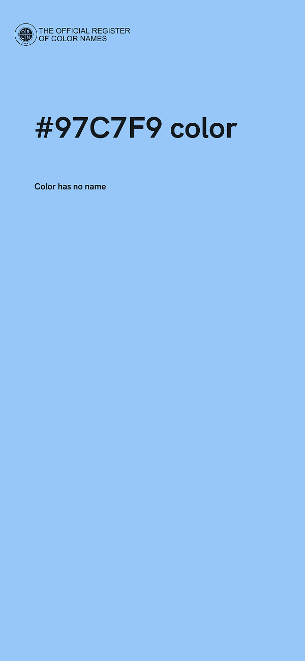 #97C7F9 color image