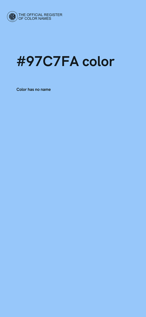 #97C7FA color image