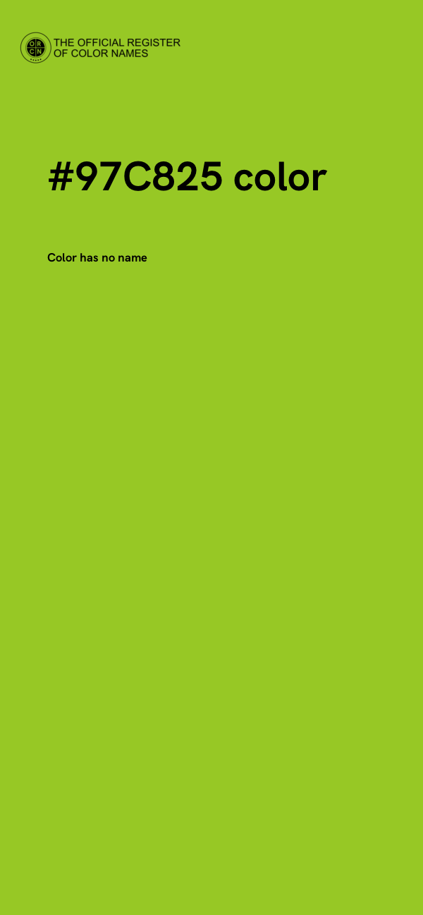 #97C825 color image
