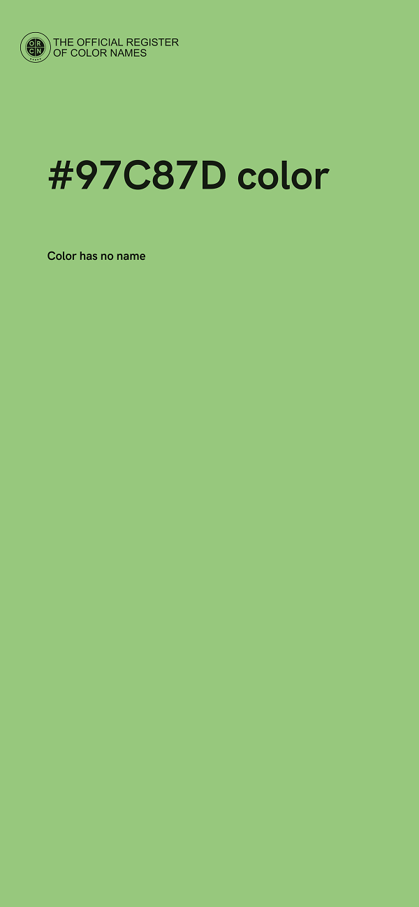 #97C87D color image