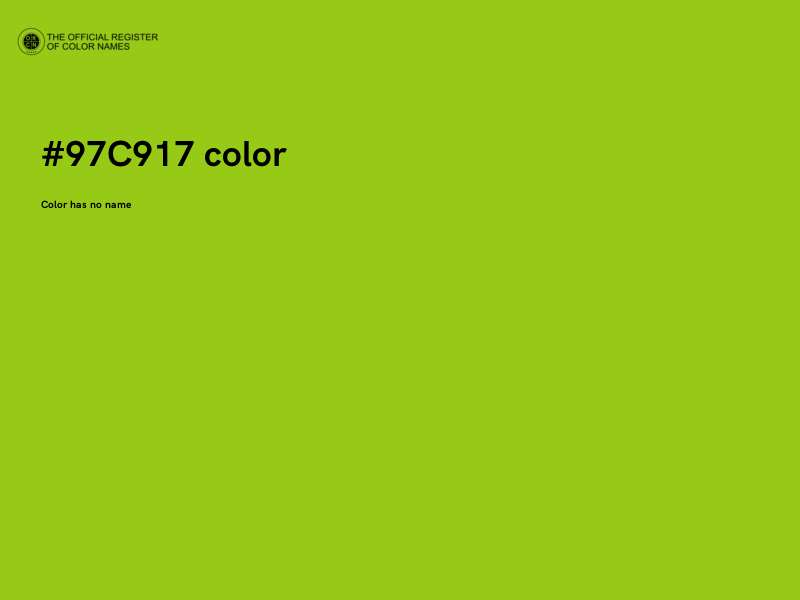 #97C917 color image