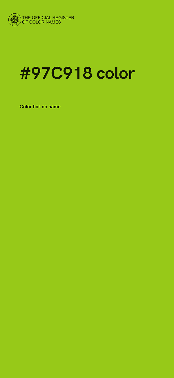 #97C918 color image
