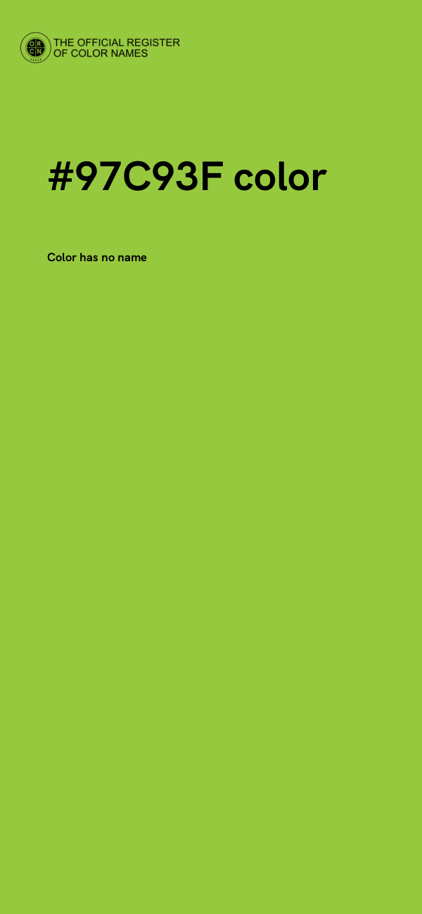 #97C93F color image