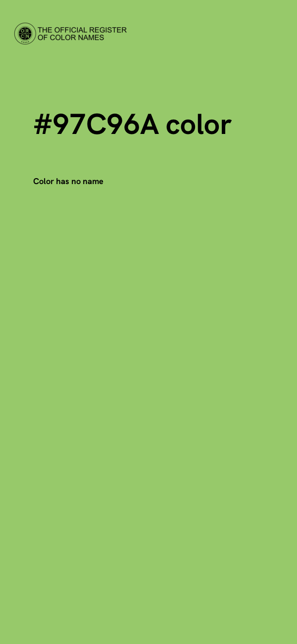 #97C96A color image