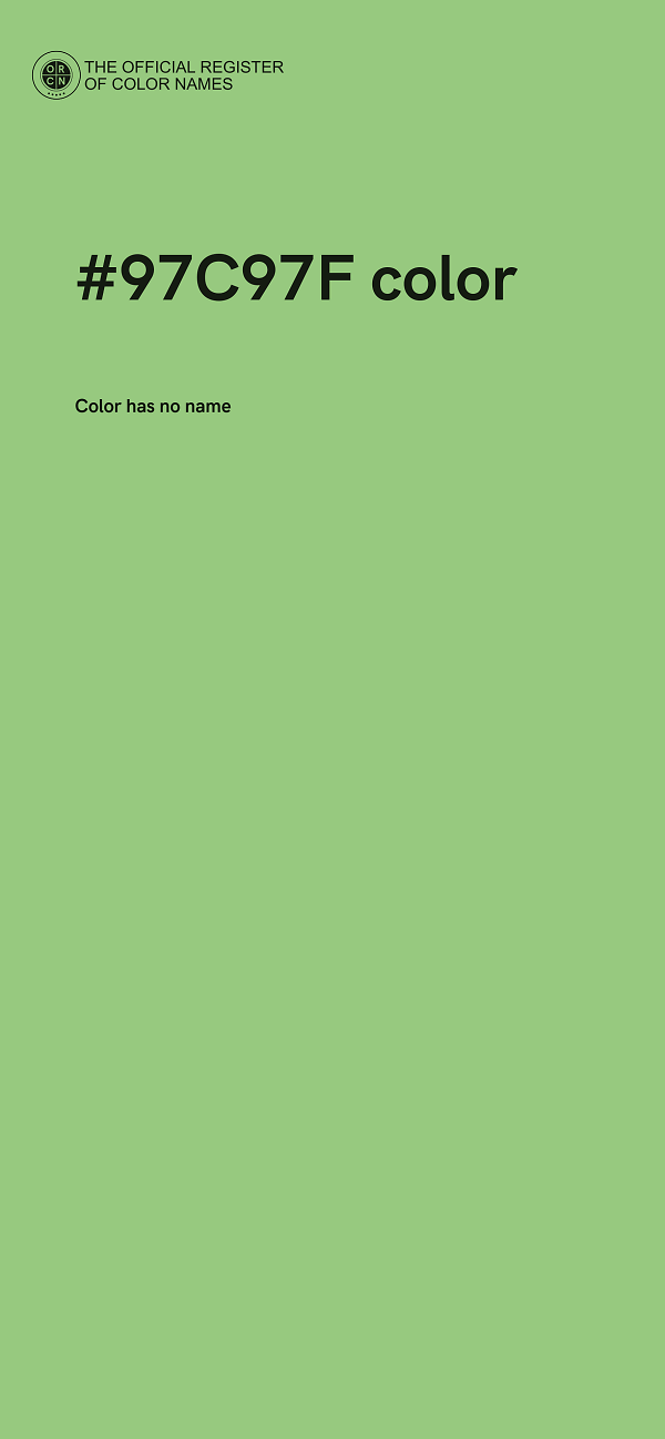 #97C97F color image