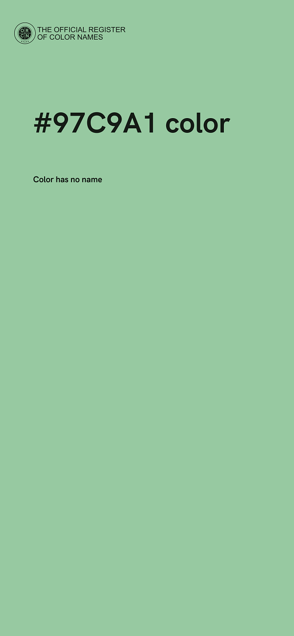 #97C9A1 color image