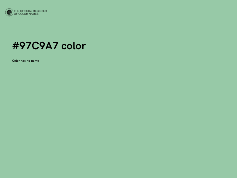 #97C9A7 color image
