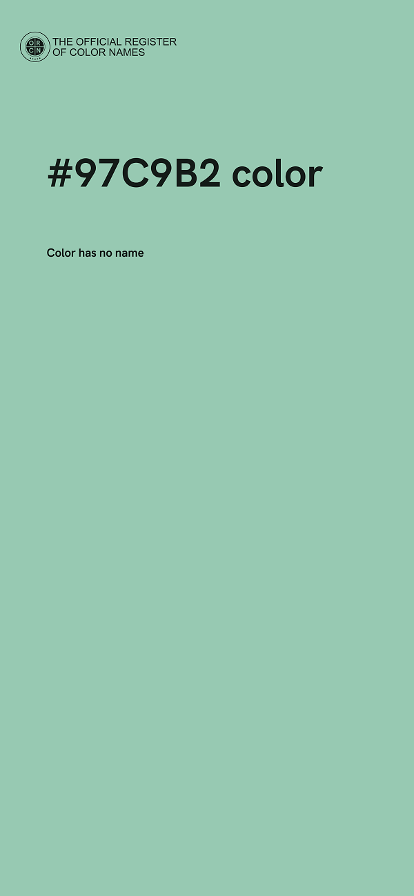 #97C9B2 color image